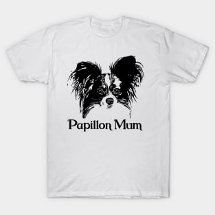 Papillon Black Print Artwork T-Shirt